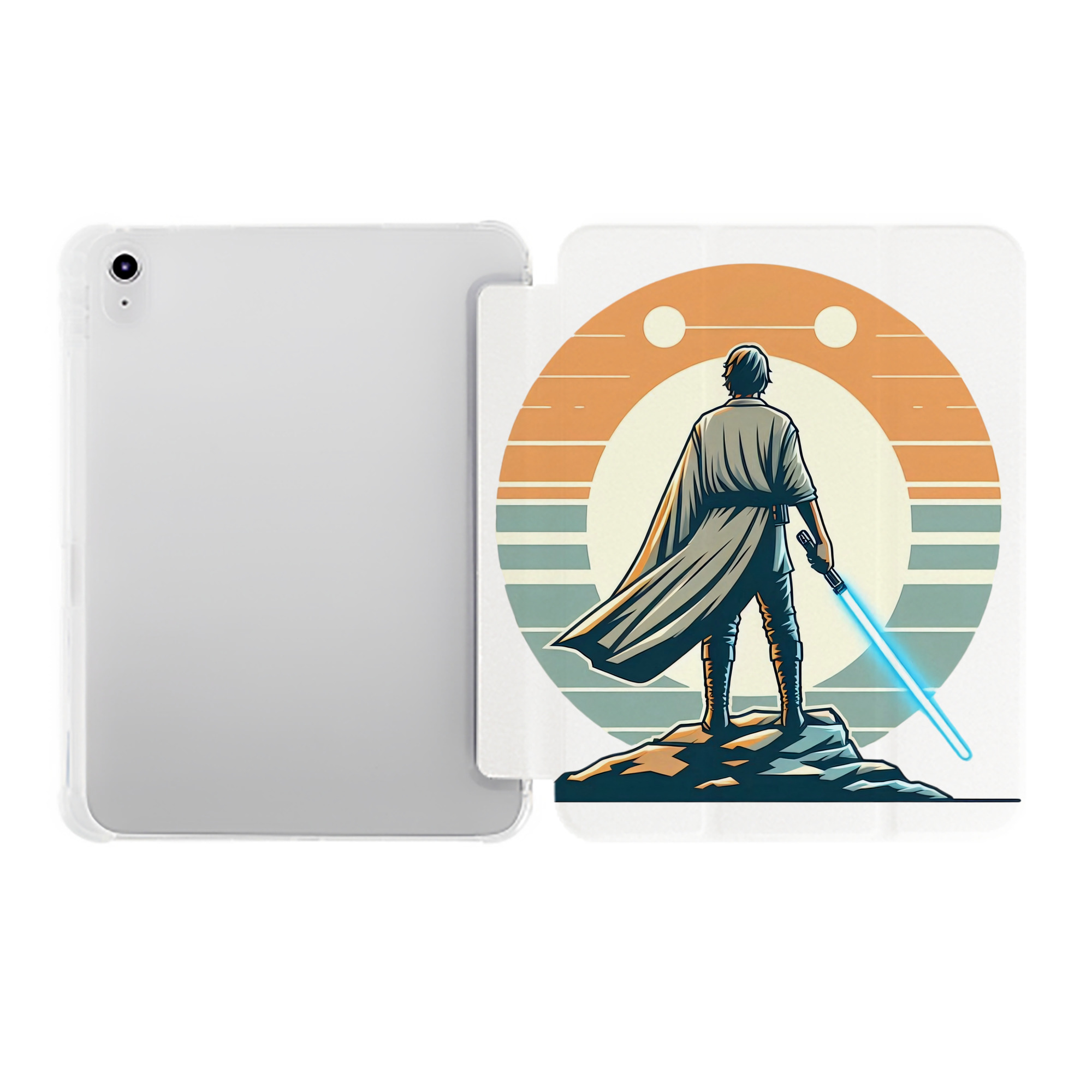 （画像用） スター・ウォーズ Star Wars IPad ケース ペン収納付き 三つ折りスタンド PUレザー×シリコン 対応機種9.5/10.5/10.9インチ